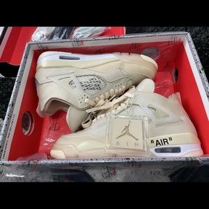 Air Jordan 4 Off white Sail Mens 12 - Womens 13.5